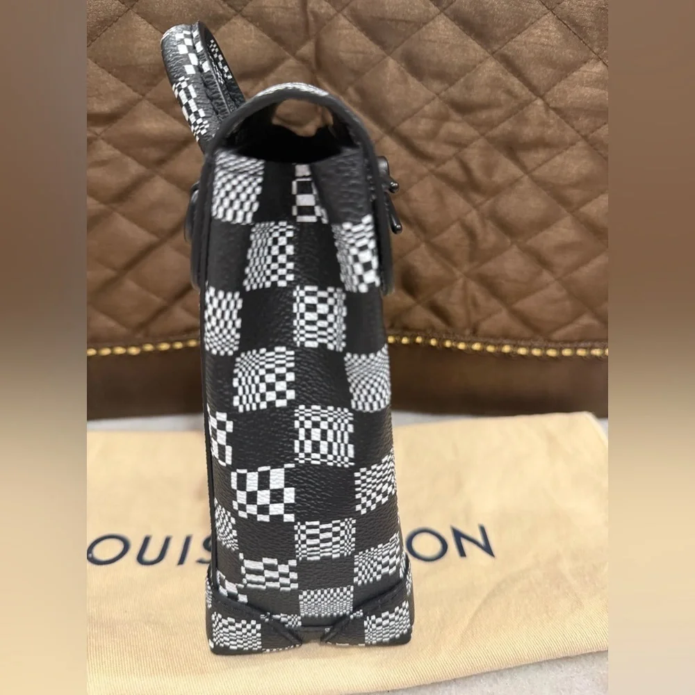 LOUIS VUITTON Damier Distorted Steamer XS Unisex